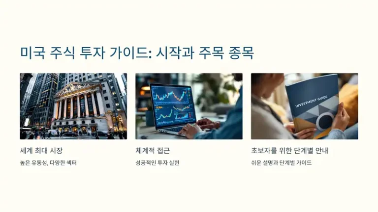 미국 주식 투자 가이드: 시작 방법과 주목할 만한 종목