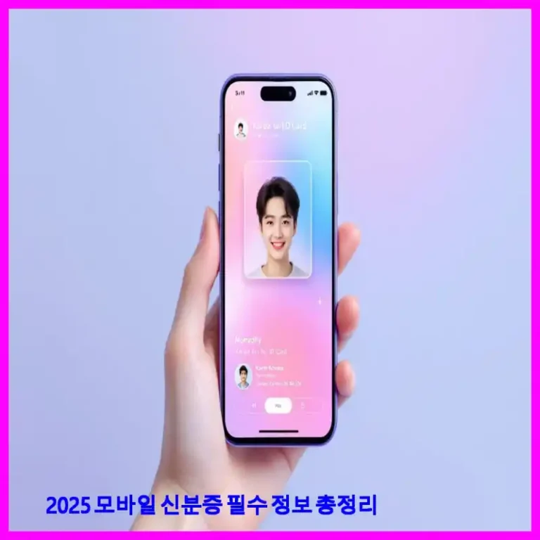 2025 모바일 신분증 필수 정보 총정리