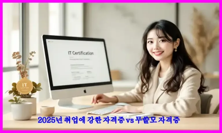 2025년 취업에 강한 자격증 vs 무쓸모 자격증