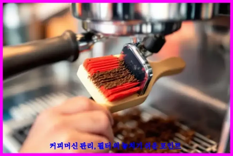 커피머신 관리, 필터 외 놓치기 쉬운 포인트