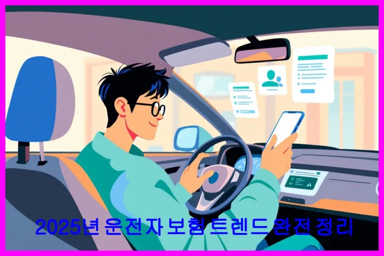 2025년 운전자 보험 트렌드 완전 정리