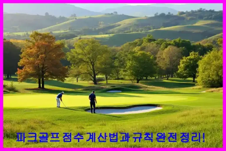 파크골프 점수 계산법과 규칙 완전 정리!