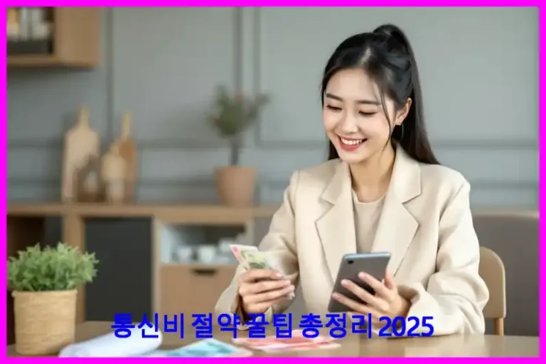 통신비 절약 꿀팁 총정리 2025