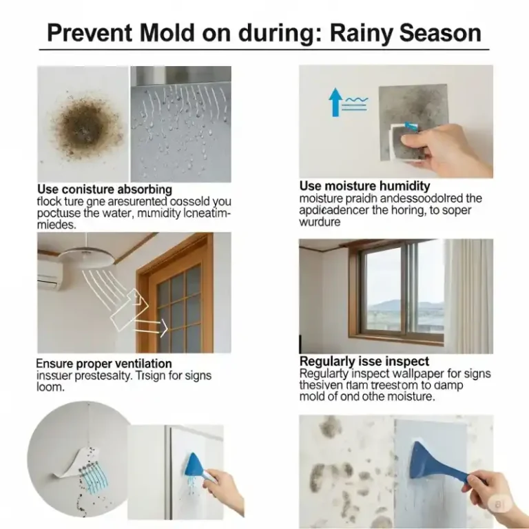 장마철 벽지 곰팡이 방지