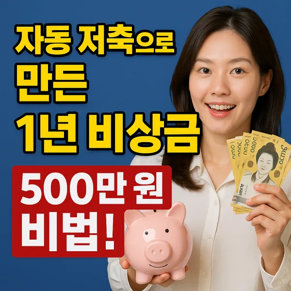 1년 비상금 500만 원 비법!