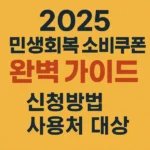 2025 민생회복 소비쿠폰