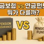 연금 보험 vs 연금 펀드