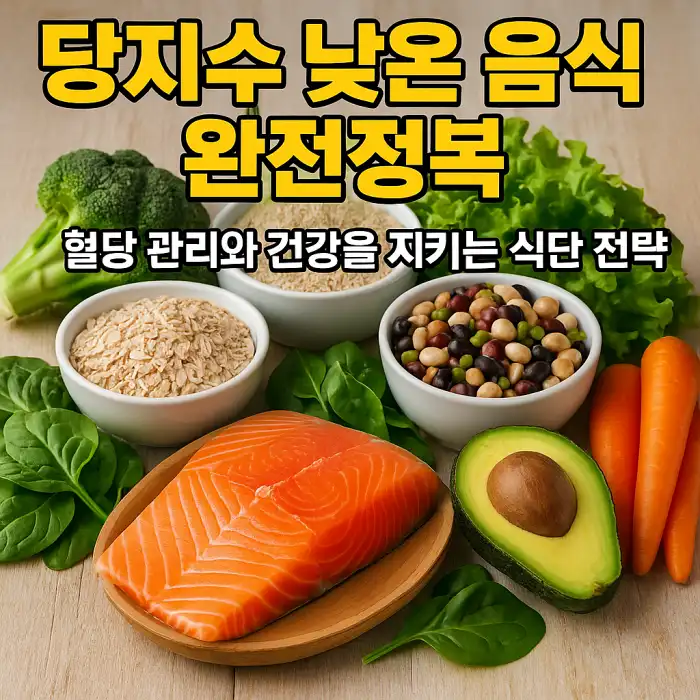 당지수 낮은 음식 완전정복