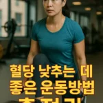 혈당 낮추는 데 좋은 운동 방법 총정리
