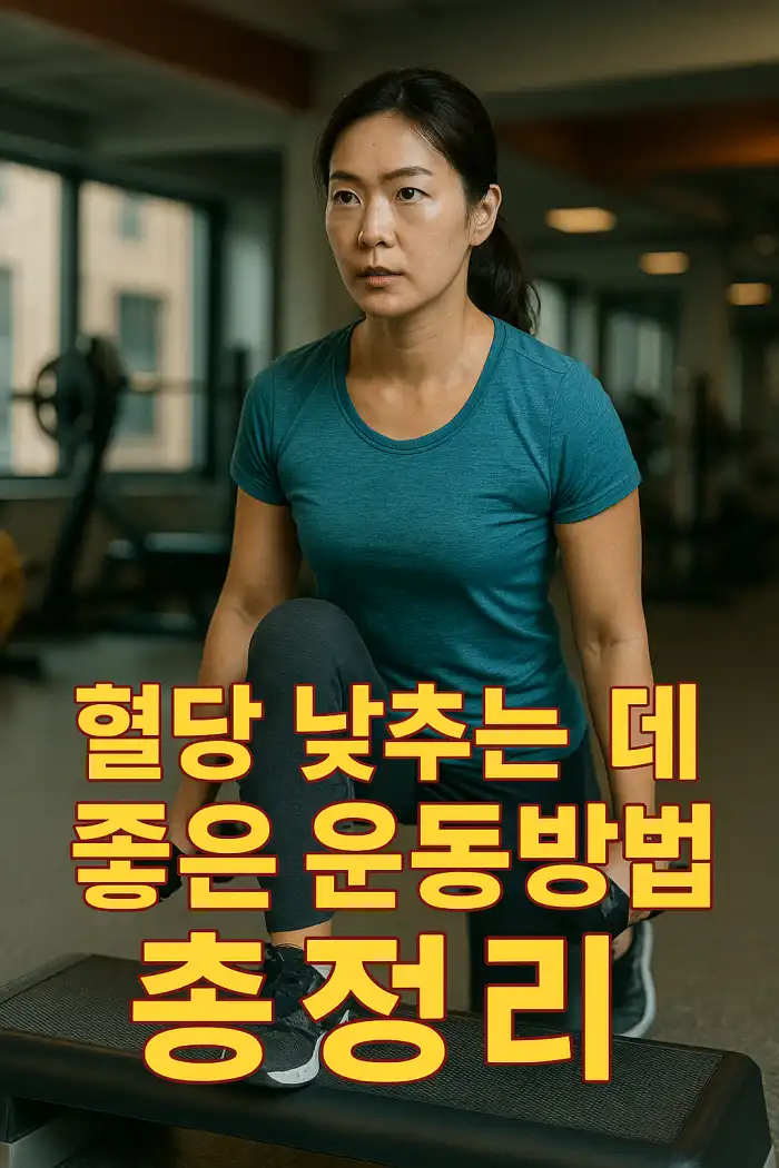 혈당 낮추는 데 좋은 운동 방법 총정리