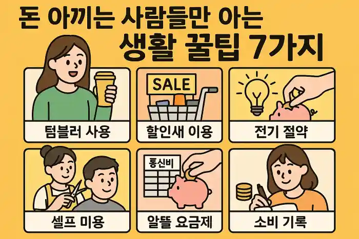 돈 아끼는 사람들만 아는 생활 꿀팁 7가지