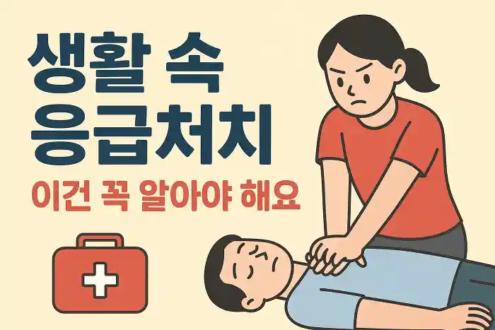 생활 속 응급처치, 이건 꼭 알아야 해요