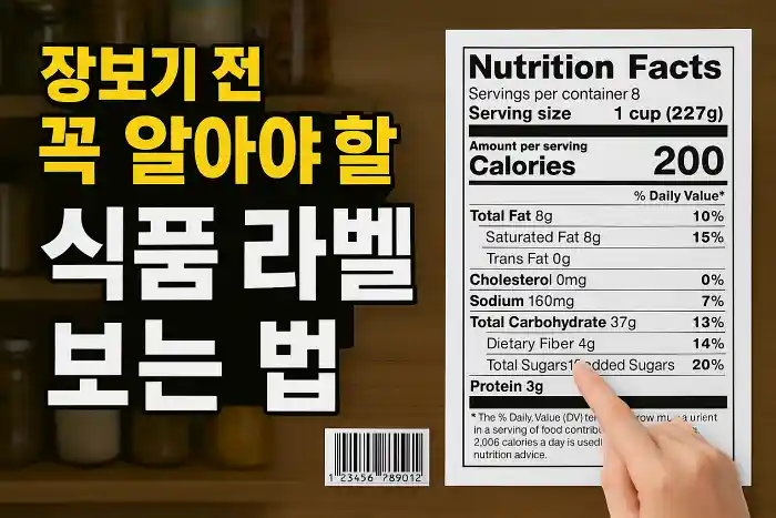 장보기 전 꼭 알아야 할 식품 라벨 보는 법