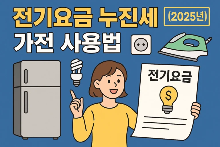 전기요금 누진세 절약 가전 사용법