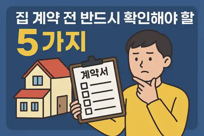 집 계약 전 반드시 확인해야 할 5가지