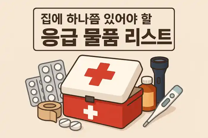 집에 하나쯤 있어야 할 응급 물품 리스트