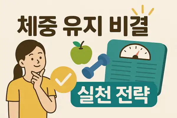 체중 유지 비결과 실천 전략