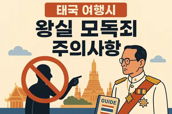 태국 여행시 왕실 모독죄 주의사항 가이드