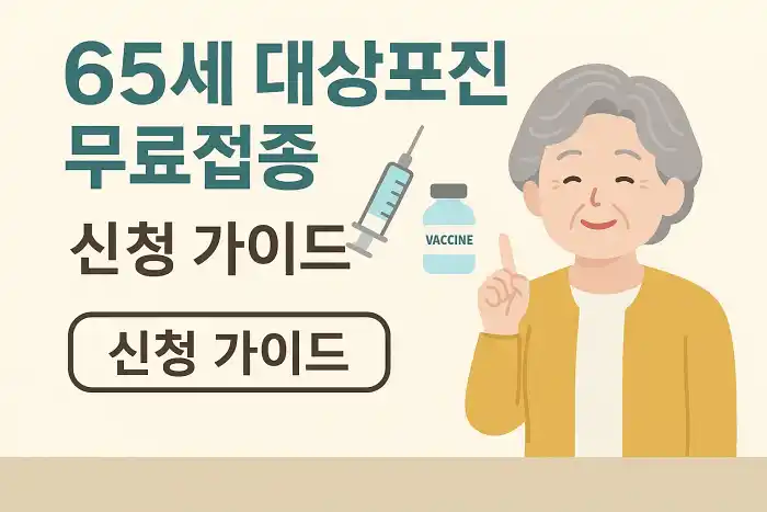 65세 대상포진 무료접종 신청 가이드