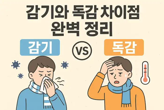 감기와 독감 차이점 완벽 정리