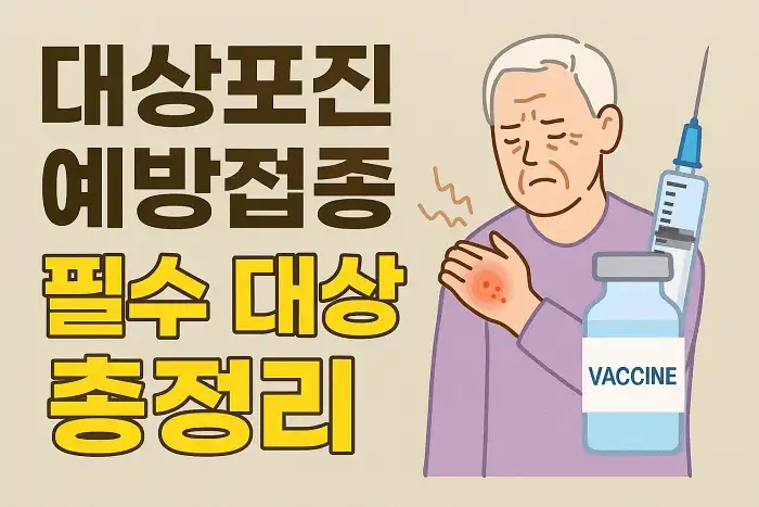 대상포진 예방접종, 필수 대상 총정리