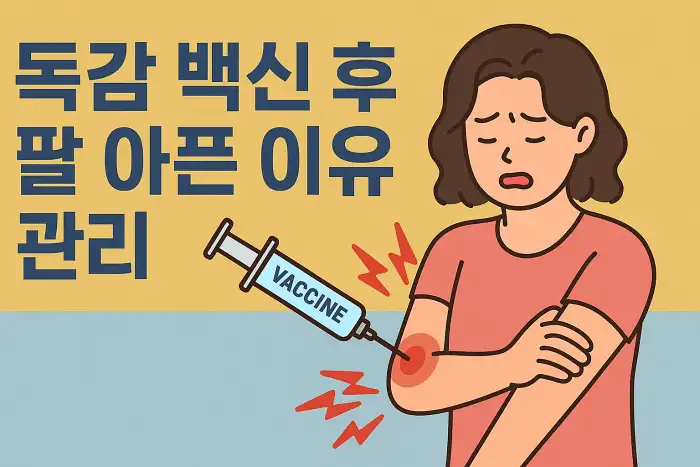 독감 백신 후 팔 아픈 이유와 관리