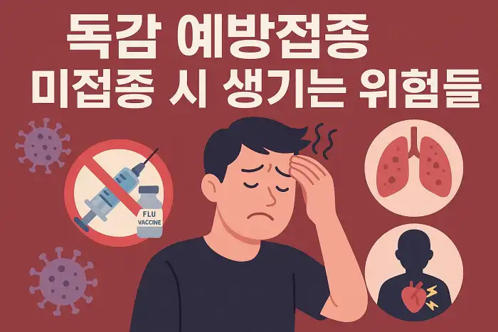 독감 예방접종 미접종 시 생기는 위험들