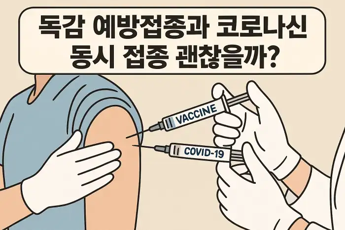 독감 예방접종과 코로나 백신, 동시 접종 괜찮을까