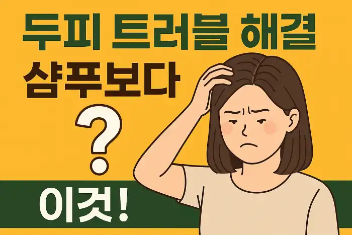 두피 트러블 해결, 샴푸보다 이것!
