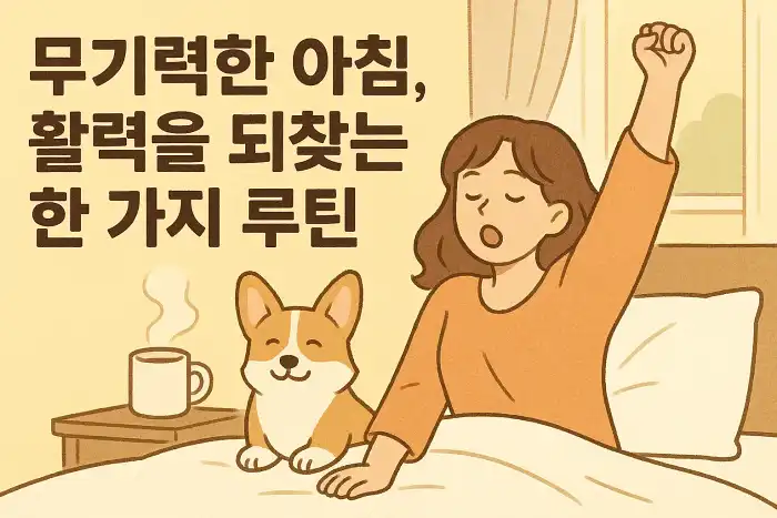무기력한 아침, 활력을 되찾는 한 가지 루틴