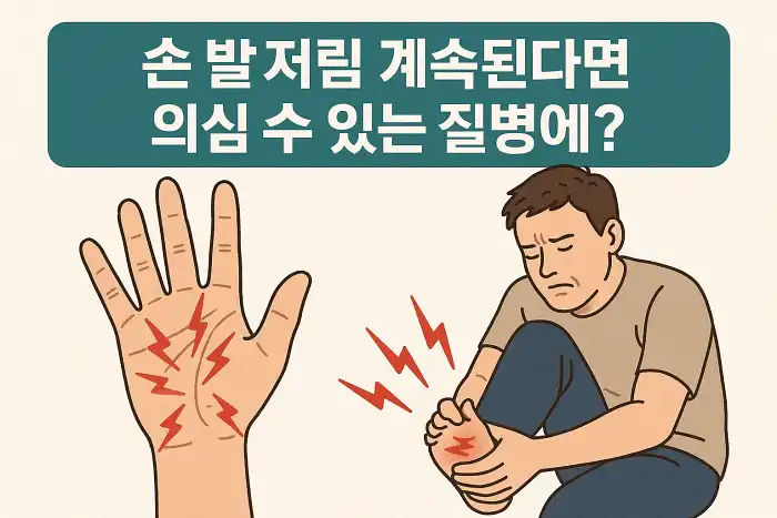 손발 저림이 계속된다면 의심할 수 있는 질병