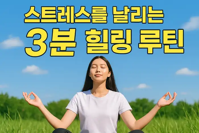 스트레스를 날리는 3분 힐링 루틴