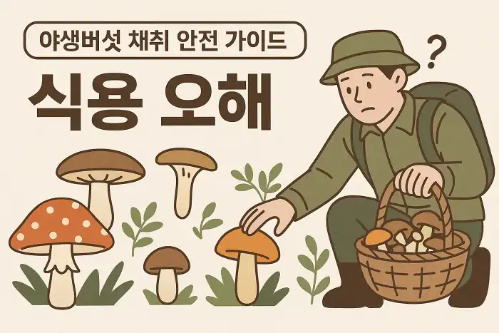 잡버섯 채취 안전 가이드와 식용 오해