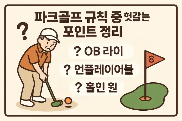파크골프 규칙 중 헷갈리는 포인트 정리