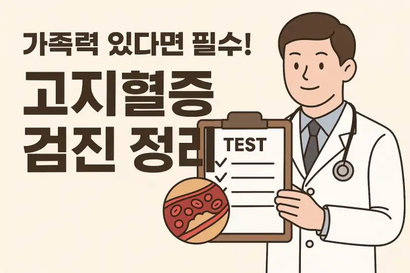 가족력 있다면 필수! 고지혈증 검진 정리