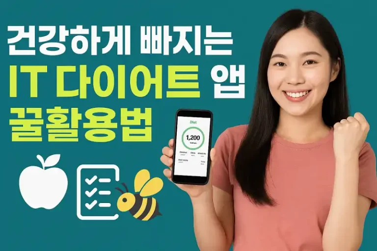건강하게 빠지는 IT 다이어트 앱 꿀활용법