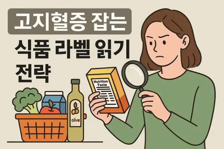 고지혈증 잡는 식품 라벨 읽기 전략