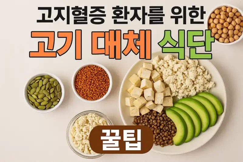 고지혈증 환자를 위한 고기 대체 식단 꿀팁