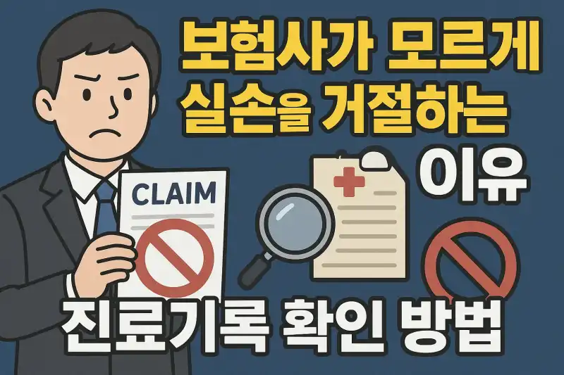 보험사가 모르게 실손을 거절하는 이유와 진료기록 확인 방법