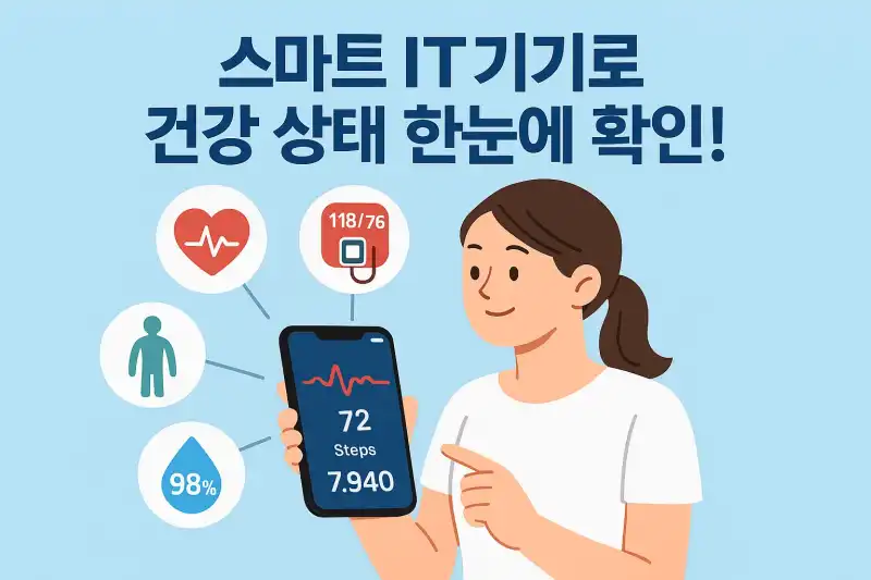 스마트 IT기기로 건강 상태 한눈에 확인!