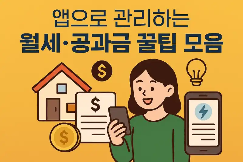 앱으로 관리하는 월세·공과금 꿀팁 모음