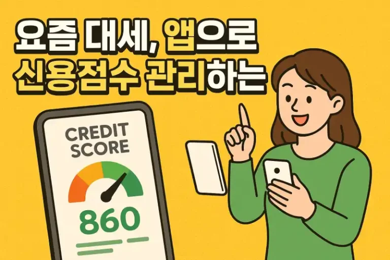 요즘 대세, 앱으로 신용점수 관리하는 법