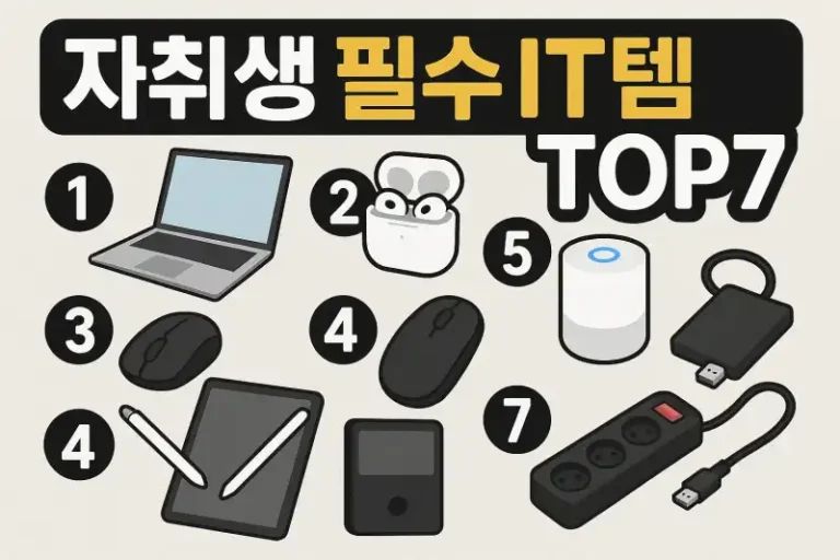 자취생 필수 IT템 TOP7 추천 리스트