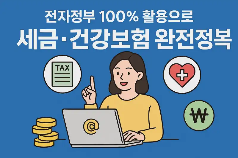 전자정부 100% 활용으로 세금·건강보험 완전정복