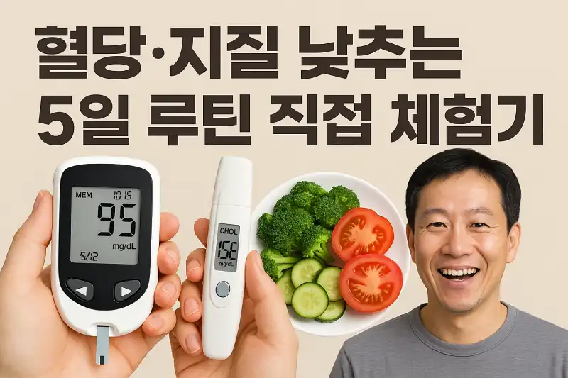 혈당·지질 낮추는 5일 루틴 직접 체험기