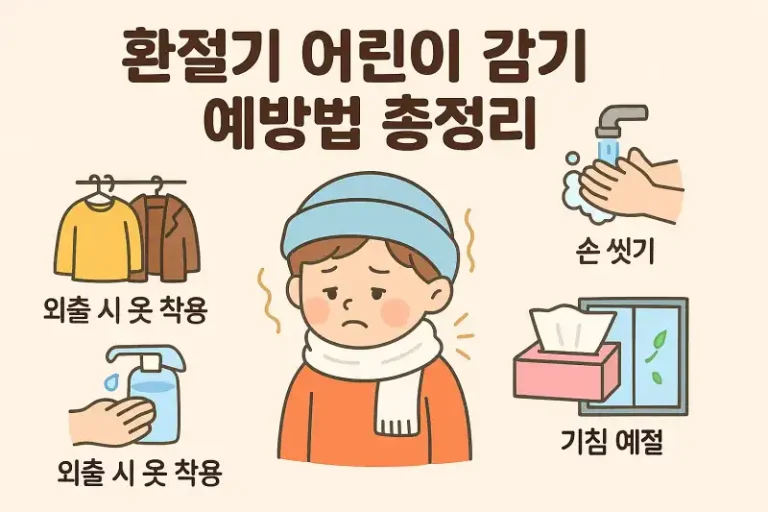 환절기 어린이 감기 예방법 총정리