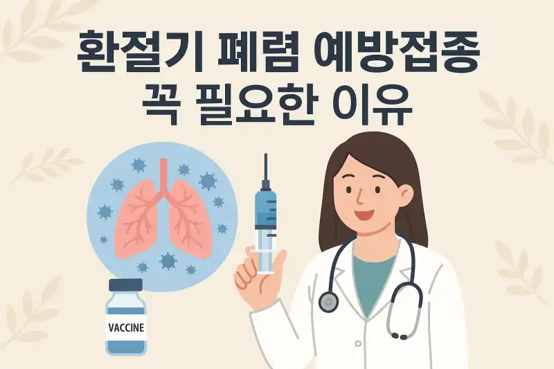 환절기 폐렴 예방접종 꼭 필요한 이유