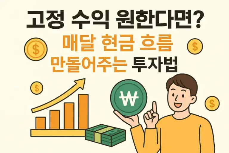 고정 수익 원한다면? 매달 현금 흐름 만들어주는 투자법