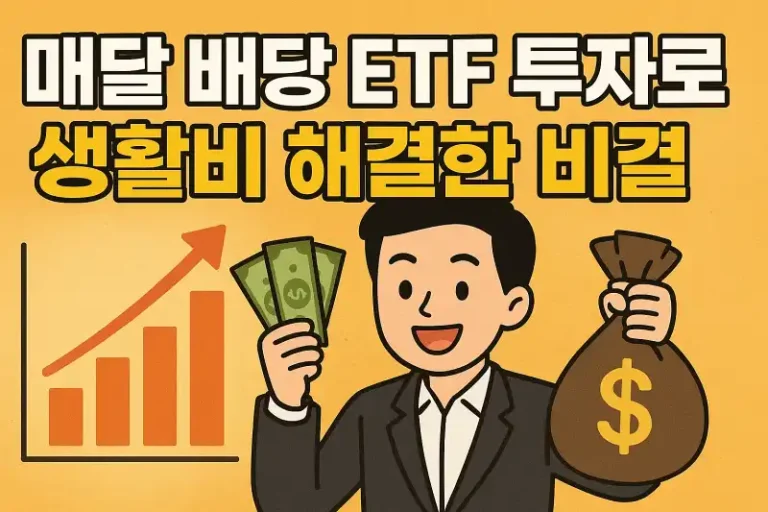 매달 배당 ETF 투자로 생활비 해결한 비결