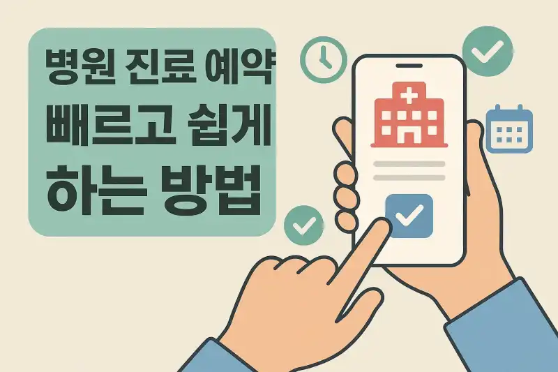병원 진료 예약, 빠르고 쉽게 하는 방법